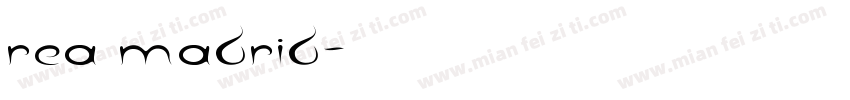 Rea Madrid字体转换